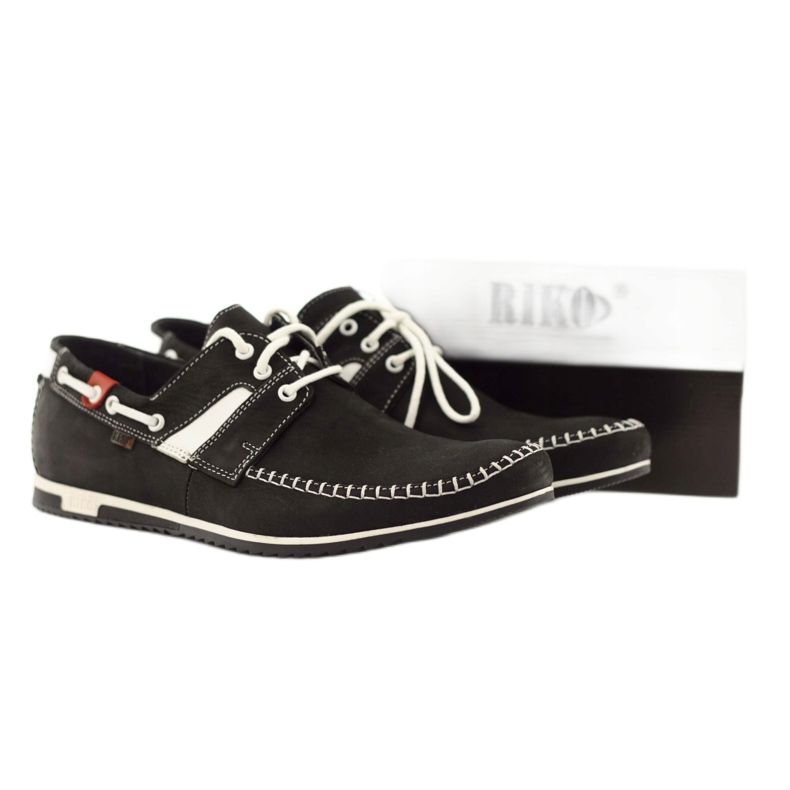 Riko men's sports shoes 625 leather white black 4 Riko men's sports shoes 625 leather white black 4
