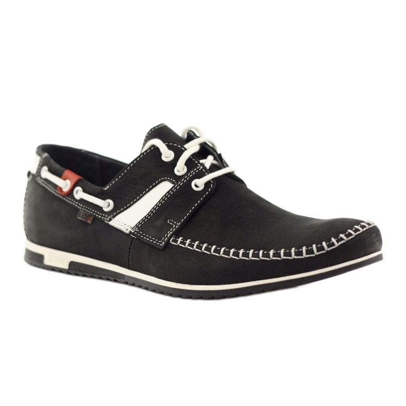 Riko men's sports shoes 625 leather white black 1 Riko men's sports shoes 625 leather white black 1
