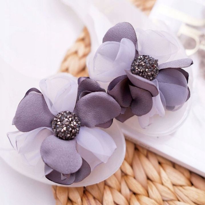 Lu Boo | Rubber Ballerinas Meliski Flowers White Candela colorless 3