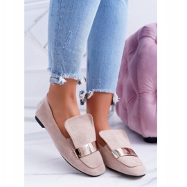 Women's Loafers With a plate Golden Lords Beige Lu Boo Harlem 1 Women's Loafers With a plate Golden Lords Beige Lu Boo Harlem 1