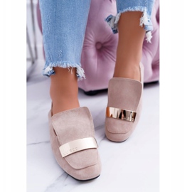 Women's Loafers With a plate Golden Lords Beige Lu Boo Harlem 2