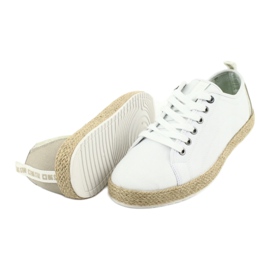 Men's espadrilles Big Star 174155 lace white brown 4 Men's espadrilles Big Star 174155 lace white brown 4