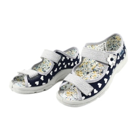 Befado children's shoes 969X148 navy blue grey 1