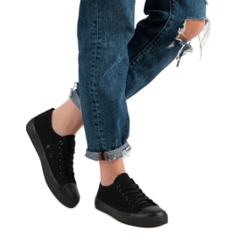 SHELOVET Black Sneakers 1