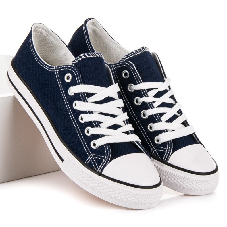 SHELOVET Navy sneakers blue 2 SHELOVET Navy sneakers blue 2