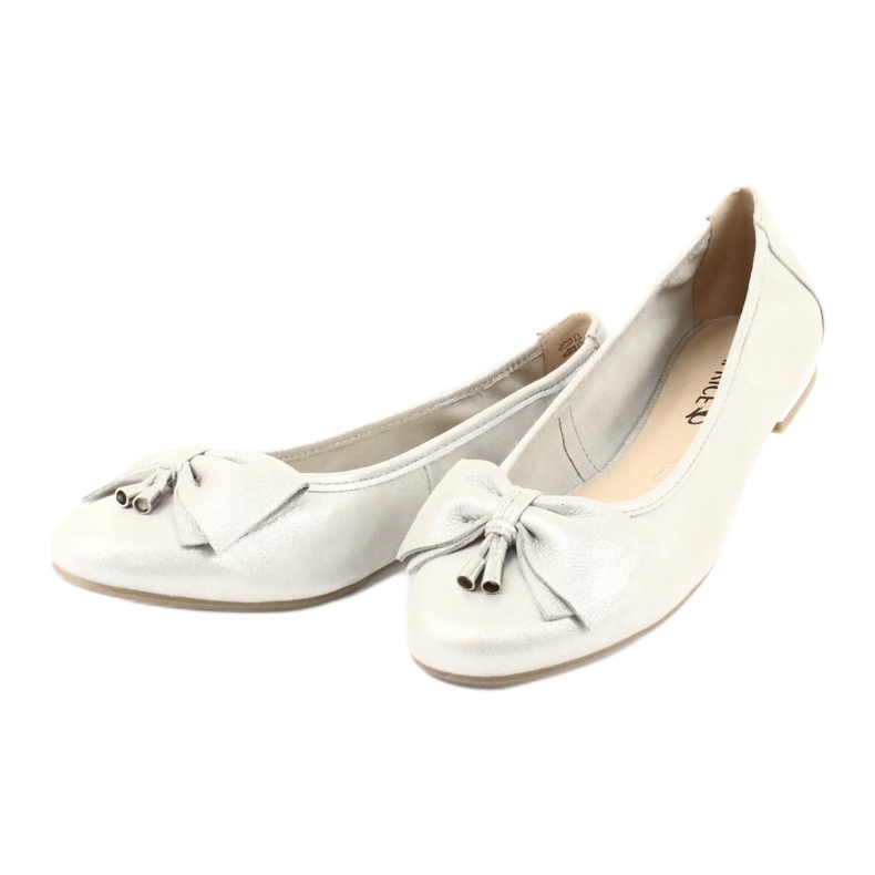 Caprice ballerinas women's shoes 22111 silver grey 2