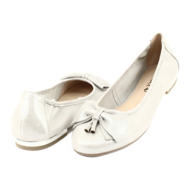 Caprice ballerinas women's shoes 22111 silver grey 3