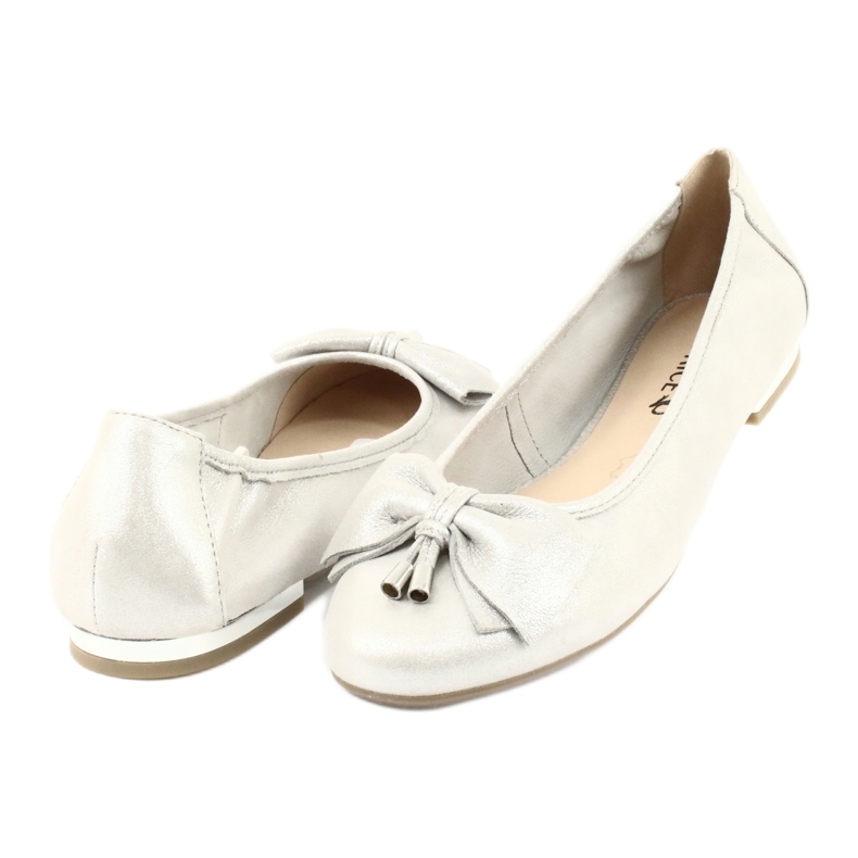 Caprice ballerinas women's shoes 22111 silver grey 3