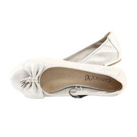 Caprice ballerinas women's shoes 22111 silver grey 4