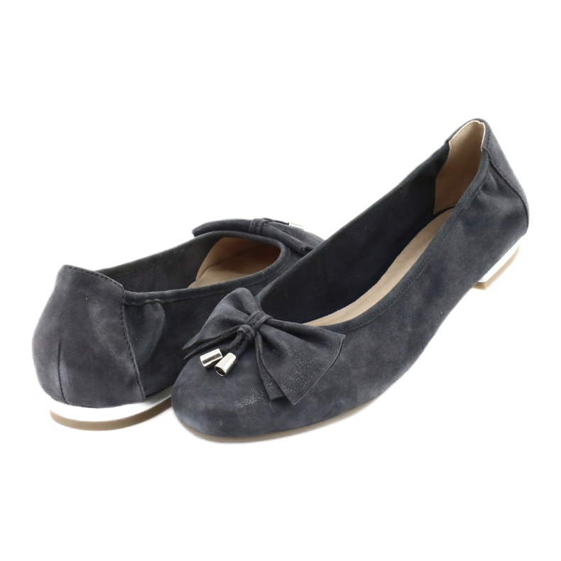Caprice ballerinas shoes for women 22111 navy blue 3