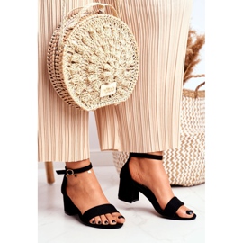 BUGO Women's Suede Black Sandals Oh Baby! 1