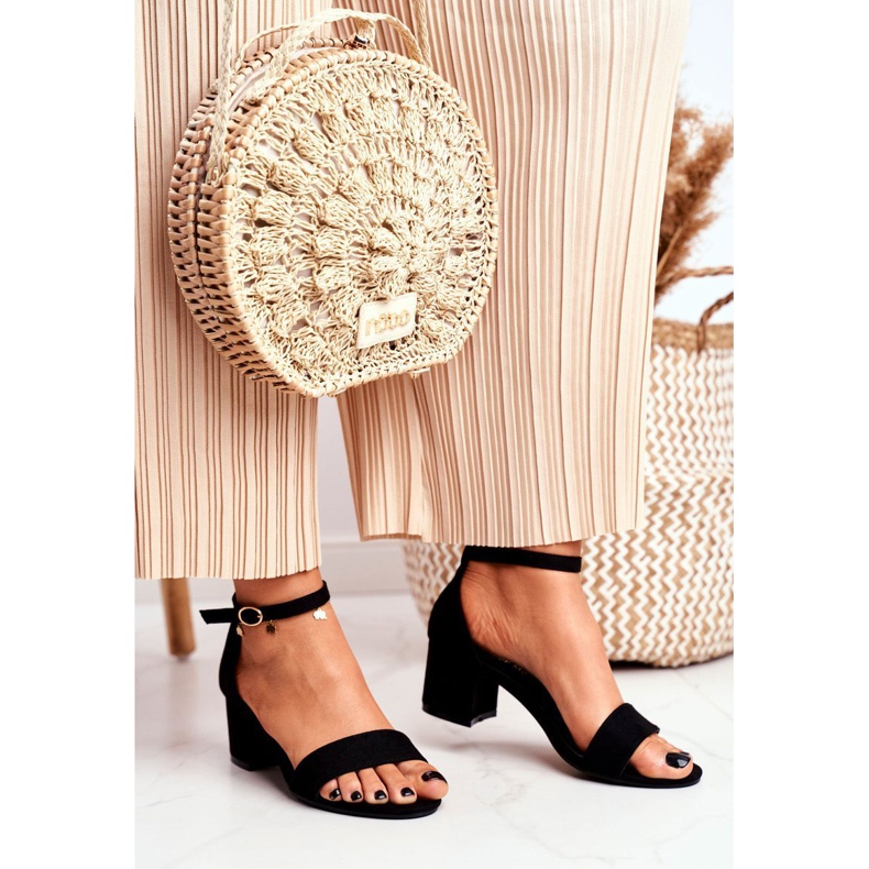 BUGO Women's Suede Black Sandals Oh Baby! 1