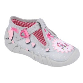 Befado children's shoes 110P359 white pink grey 1