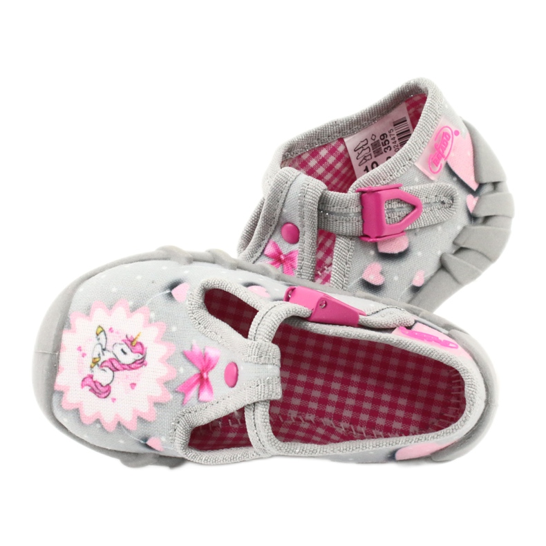 Befado children's shoes 110P359 white pink grey 5 Befado children's shoes 110P359 white pink grey 5