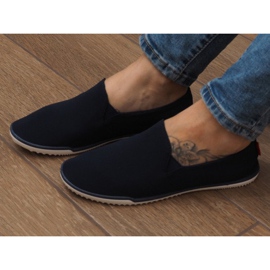 Lycra BL180 Navy Slip-On Sneakers navy blue 1