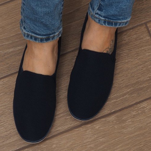 Lycra BL180 Navy Slip-On Sneakers navy blue 2
