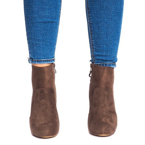 Boots On High Heel 88-48 Khaki green 1