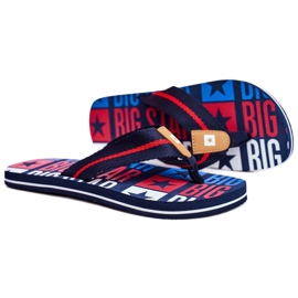 Men's Slippers Flip-flops Big Star Navy Blue FF274A484 3 Men's Slippers Flip-flops Big Star Navy Blue FF274A484 3