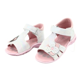 Sandals shiny with Velcro Ren But 1406 white blue grey pink 2