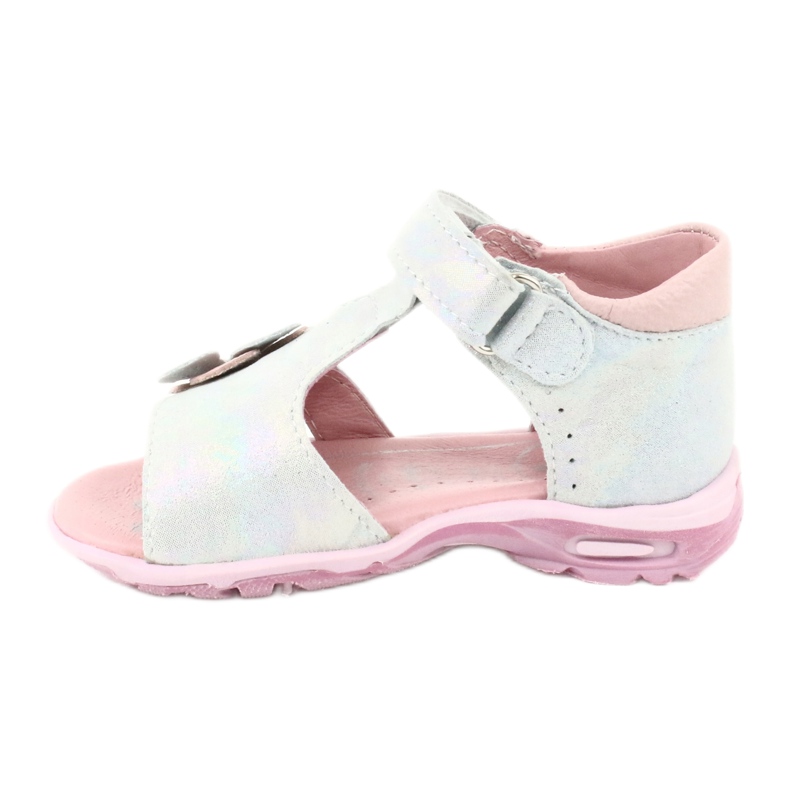 Sandals shiny with Velcro Ren But 1406 white blue grey pink 1