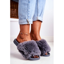 Bona Women's Slippers With Fur Sensitive Gray grey 3