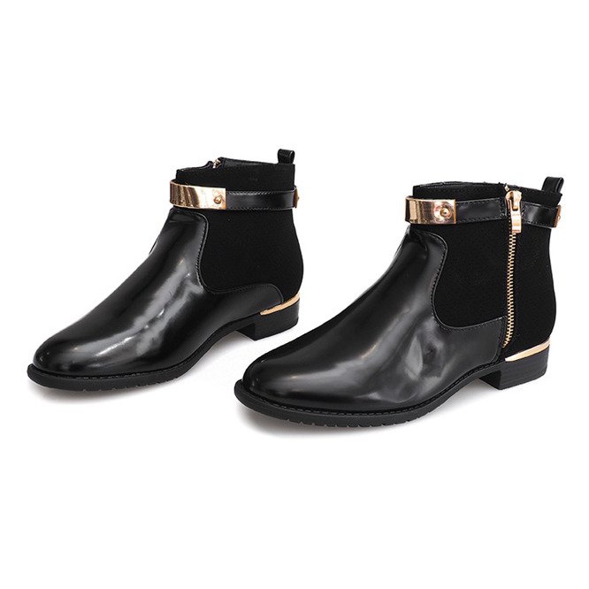 Elegant Boots With Zipper CM32A Black 1