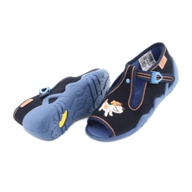 Befado children's shoes 217P105 navy blue orange multicolored 4 Befado children's shoes 217P105 navy blue orange multicolored 4