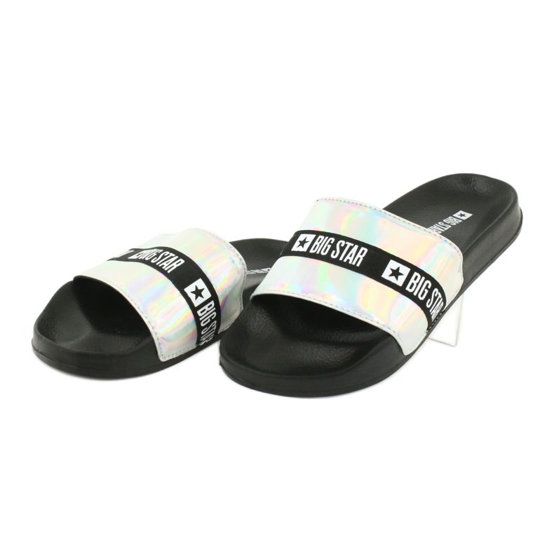 HOLO Big Star 274A005 women's slippers black grey 2