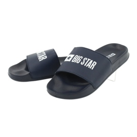Big Star Slippers to the beach GG174934 navy blue white 2 Big Star Slippers to the beach GG174934 navy blue white 2