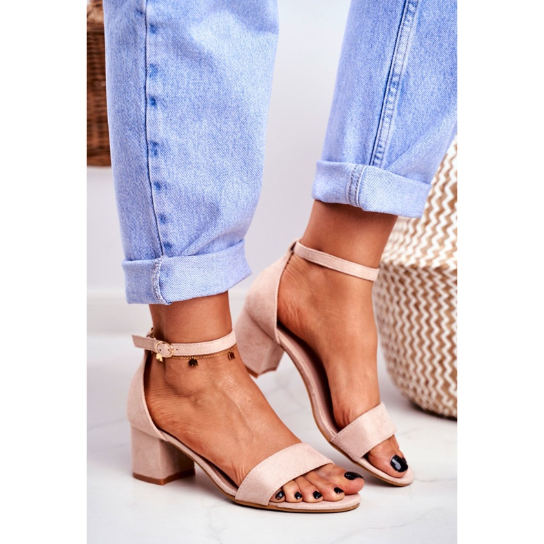 BUGO Women's Sandals Suede Beige Oh Baby! 2