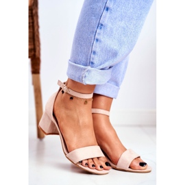 BUGO Women's Sandals Suede Beige Oh Baby! 1