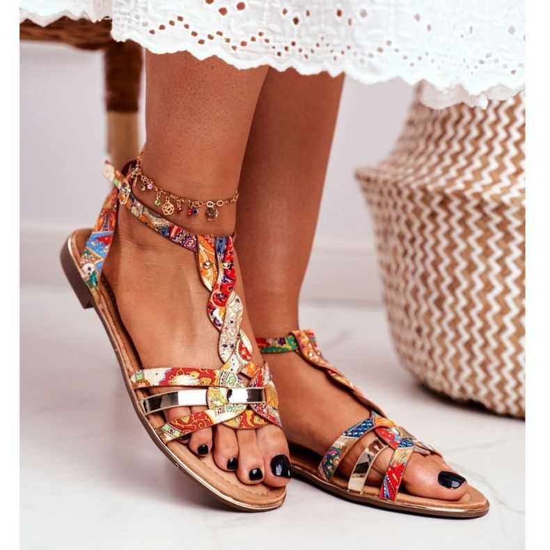 PS1 Women's Sandals Elegant Orange Oriental Brooke 1 PS1 Women's Sandals Elegant Orange Oriental Brooke 1