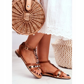 Women's Sandals Elegant Brown Snakeskin Brooke 2