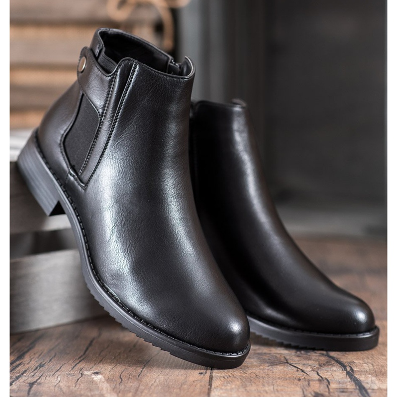 J. Star Comfortable flat boots black 1 J. Star Comfortable flat boots black 1