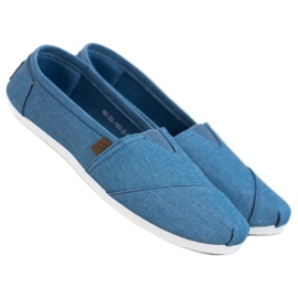Blue Slip On Sneakers 1