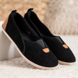 SHELOVET Black Slipons 2