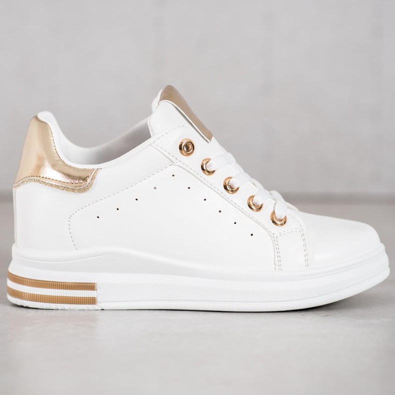 SHELOVET Stylish White Sneakers 1