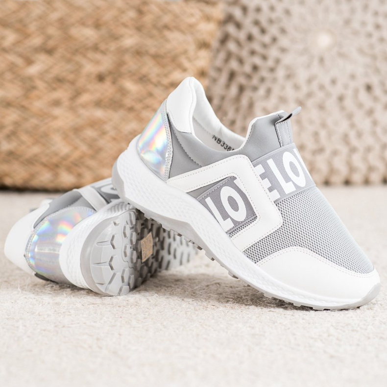 Seastar Slipons On The Love Platform white grey 1