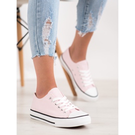 SHELOVET Pink Sneakers 1