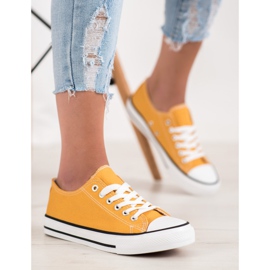 SHELOVET Yellow Sneakers 2