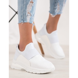 SHELOVET Sports Slip-On Sneakers white 2