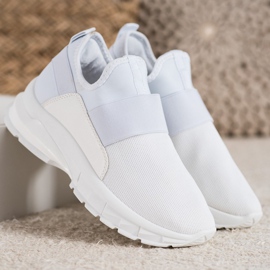 SHELOVET Sports Slip-On Sneakers white 1