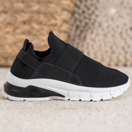 SHELOVET Sports Slip-On Sneakers black 1