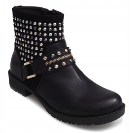 Motorized Boots With Studs 1636 Black 1