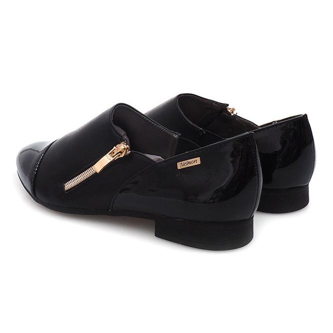 Classic Shoes With Zipper 2060B Black 1