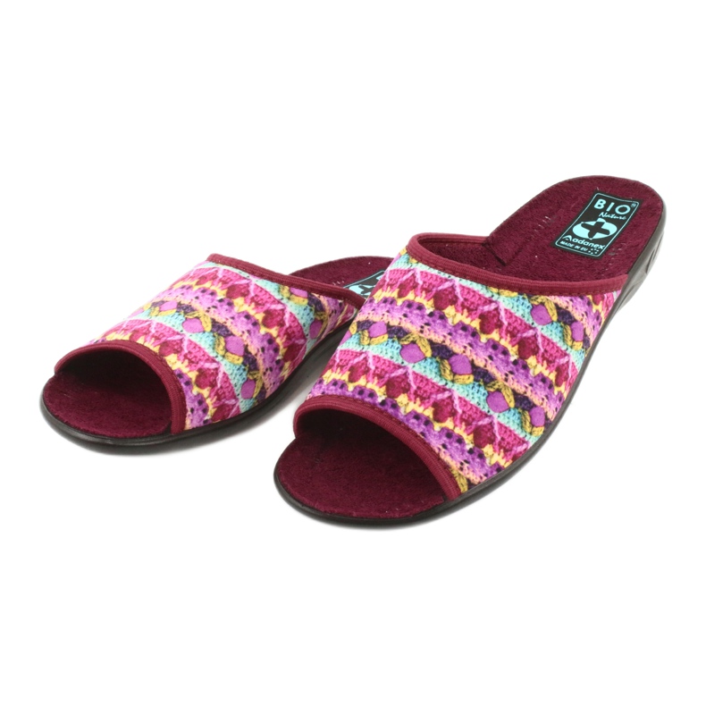 Velor slippers Adanex 25604 multicolored 2