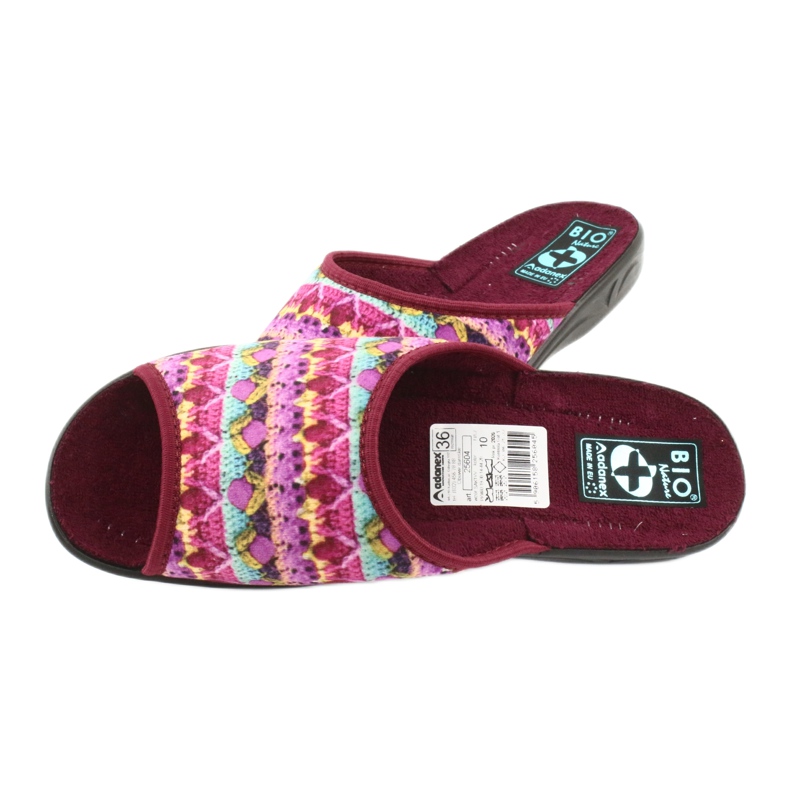 Velor slippers Adanex 25604 multicolored 4