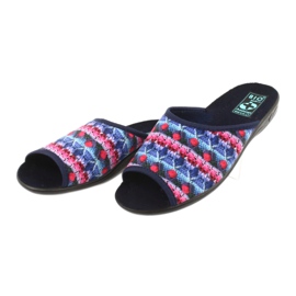 Velor slippers Adanex 25603 multicolored 2