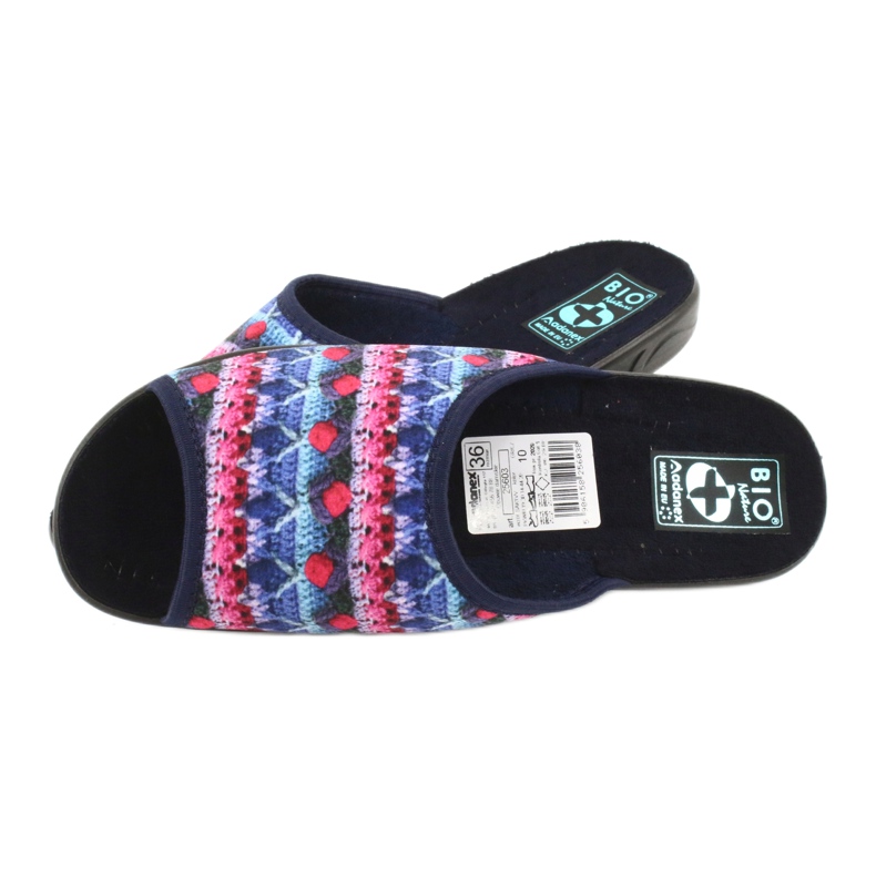 Velor slippers Adanex 25603 multicolored 4