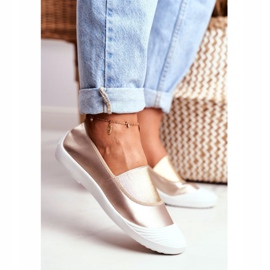 LU BOO Sneakers Slip On Slip-on Gold Sneakers Justy golden 1